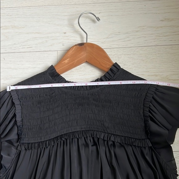 Ulla Johnson smocked baby doll flutter sleeve top - Picture 4 of 6